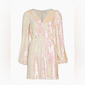 Wayf Sequin Long Sleeve Mini Dress - NWT!